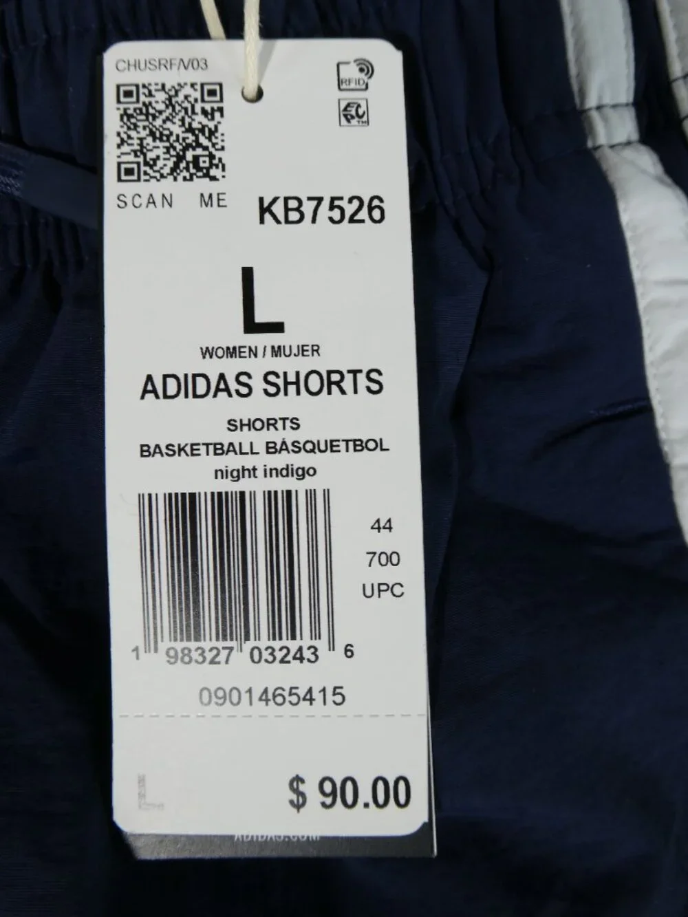Adidas Women's 2 Piece Track Suit Set Jacket Shorts Night Indigo Size Large NWT - Picture 11 of 15